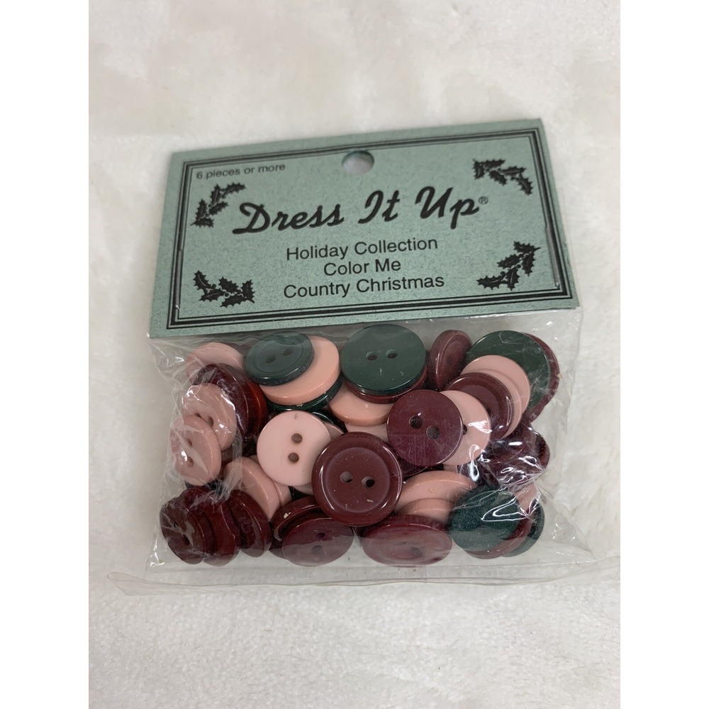 Dress It Up Multi Color Me Country Christmas Buttons 1169 Sewing Crafts NEW - Picture 12 of 12